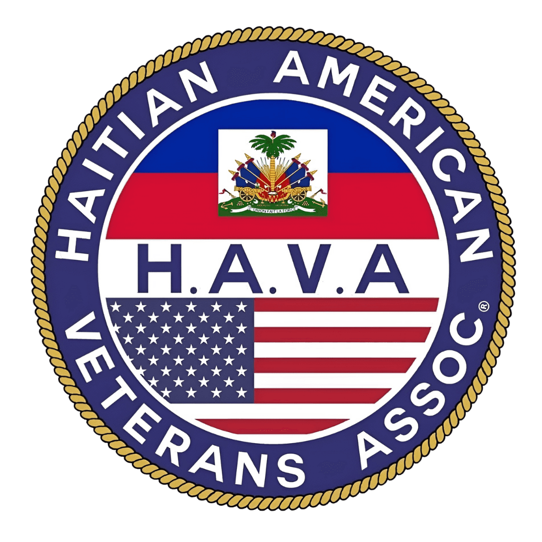 Haitian American Veterans Association logo at City Hall event