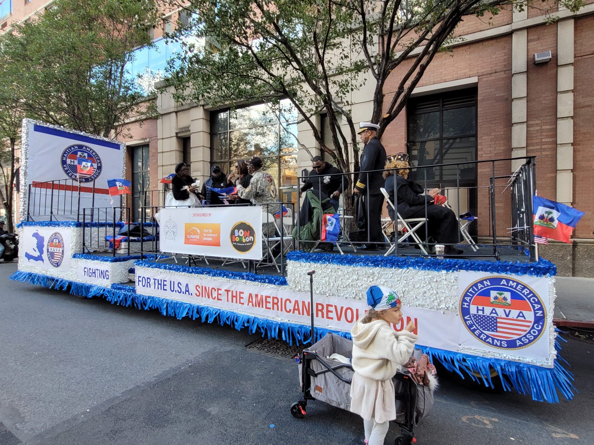 Haitian American veterans in a ceremonial setting